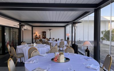 Pergole Imago Corradi per Hotel a Fiumicino – Progetto Ristorante Outdoor Best Western