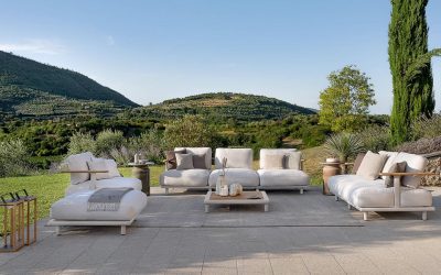 Divani da esterno Atmosphera: l’eleganza outdoor che trasforma giardini, terrazze e bordo piscina